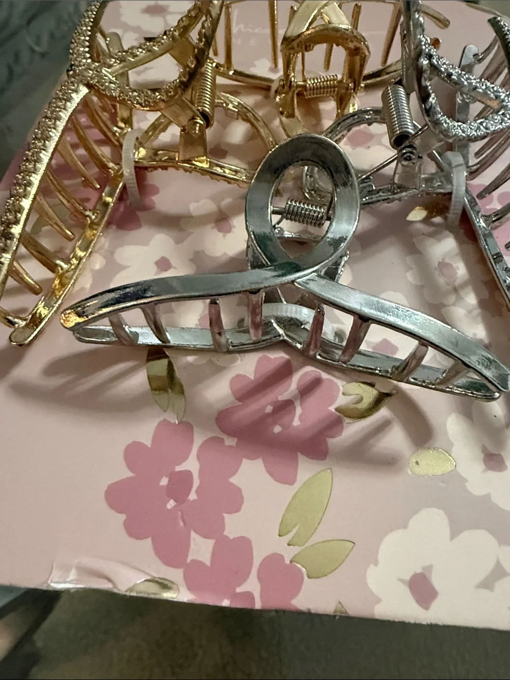 Nicole Miller Gold & Silver Tone Clips